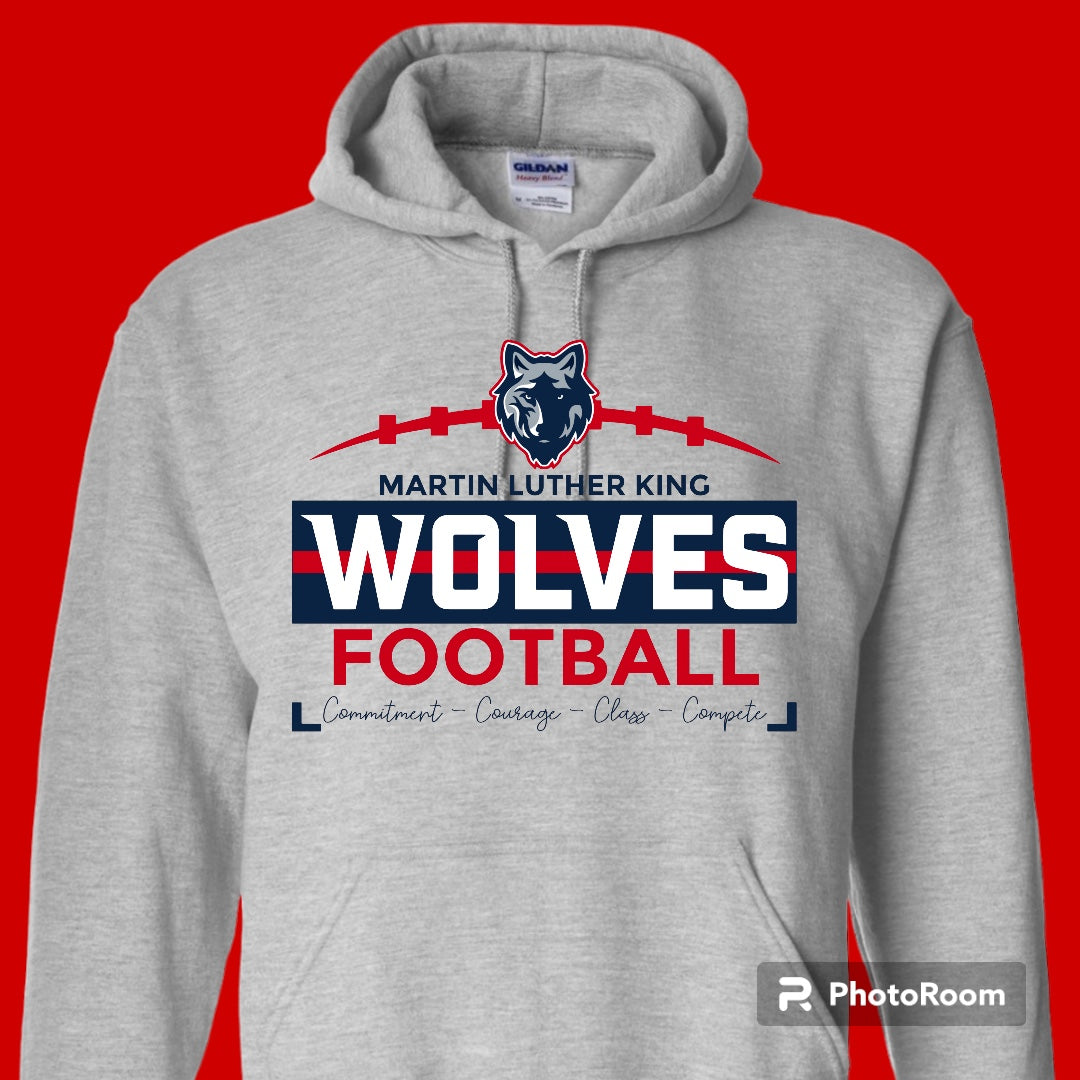 MLK Football 2024 Logo Sweatshirt-GRAY