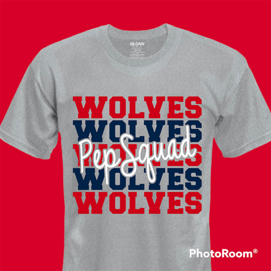 MLK Wolves PepSquad Shirt- Gray